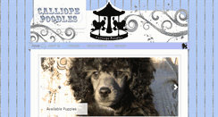 Desktop Screenshot of calliopepoodles.com