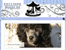 Tablet Screenshot of calliopepoodles.com